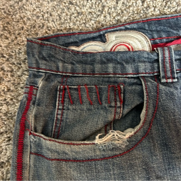 Vintage Coogi Jeans Men 42X33 Blue Y2K Baggy Embroidered Wide Leg Skater Grunge - Picture 10 of 12